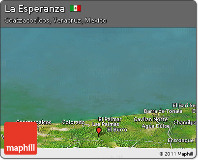 Satellite Panoramic Map of La Esperanza