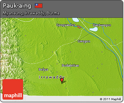 Physical 3D Map of Pauk-aing