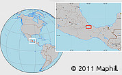 Gray Location Map of Buenos Aires