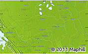 Physical Map of Buenos Aires