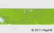 Physical Panoramic Map of Buenos Aires