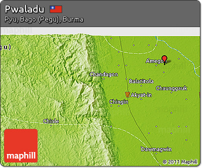 Physical 3D Map of Pwaladu