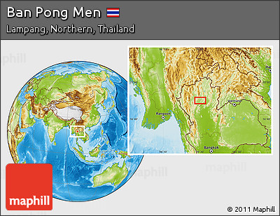 Physical Location Map of Ban Pong Men
