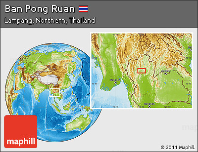 Physical Location Map of Ban Pong Ruan
