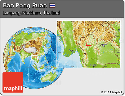 Physical Location Map of Ban Pong Ruan