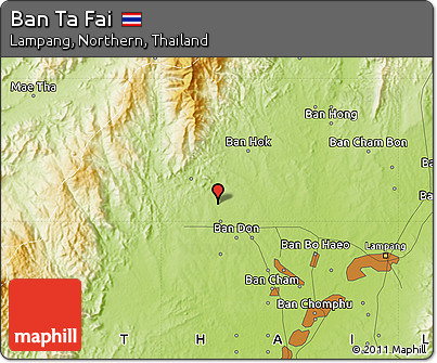 Physical Map of Ban Ta Fai