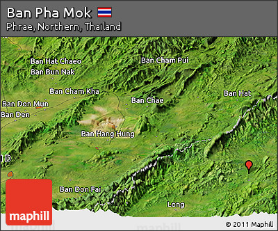 Satellite Panoramic Map of Ban Pha Mok