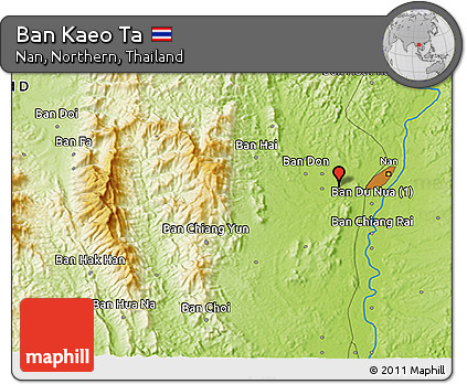 Physical 3D Map of Ban Kaeo Ta