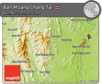 Physical 3D Map of Ban Muang Chang Tai