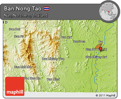 Physical 3D Map of Ban Nong Tao