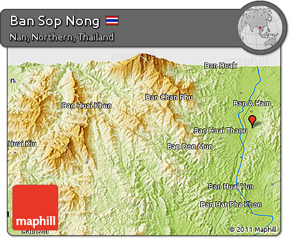 Physical 3D Map of Ban Sop Nong