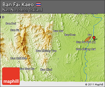 Physical 3D Map of Ban Fai Kaeo