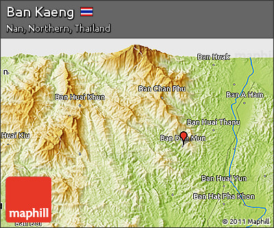 Physical 3D Map of Ban Kaeng