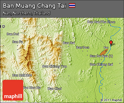 Physical 3D Map of Ban Muang Chang Tai