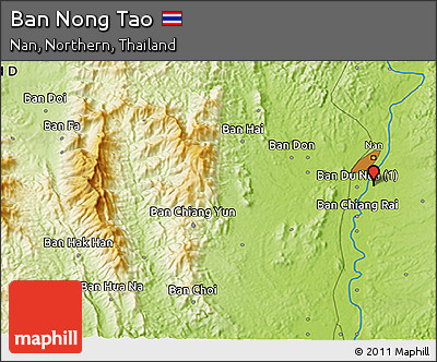Physical 3D Map of Ban Nong Tao