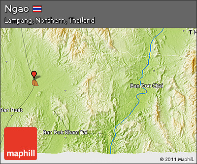 Physical 3D Map of Ngao