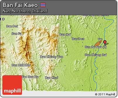 Physical 3D Map of Ban Fai Kaeo
