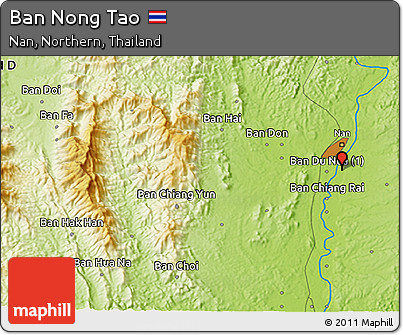 Physical 3D Map of Ban Nong Tao