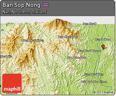 Physical 3D Map of Ban Sop Nong