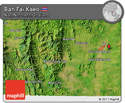 Satellite 3D Map of Ban Fai Kaeo