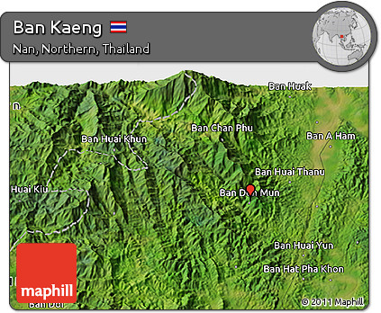Satellite 3D Map of Ban Kaeng