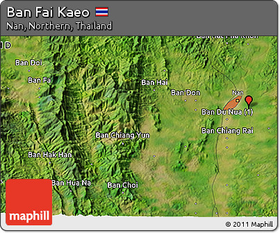 Satellite 3D Map of Ban Fai Kaeo