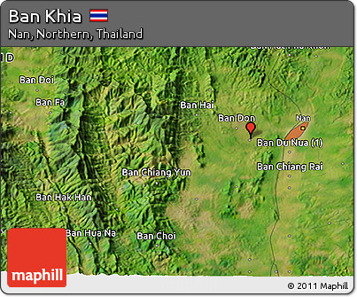 Satellite 3D Map of Ban Khia