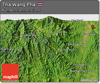 Satellite 3D Map of Tha Wang Pha