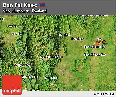 Satellite 3D Map of Ban Fai Kaeo