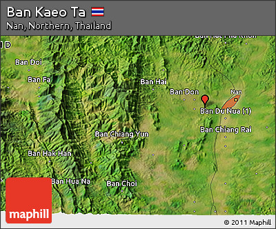 Satellite 3D Map of Ban Kaeo Ta