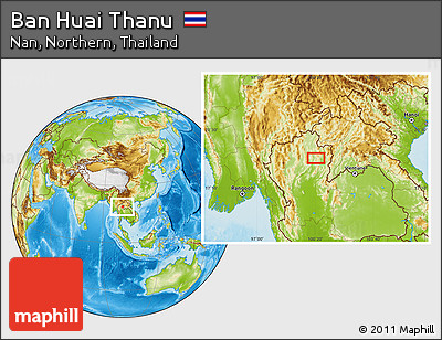 Physical Location Map of Ban Huai Thanu