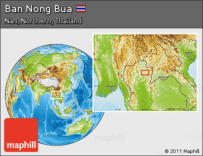Physical Location Map of Ban Nong Bua