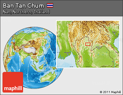 Physical Location Map of Ban Tan Chum