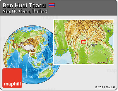 Physical Location Map of Ban Huai Thanu