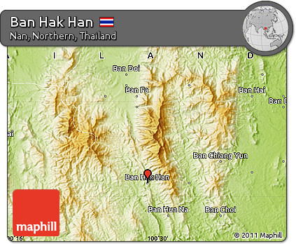 Physical Map of Ban Hak Han
