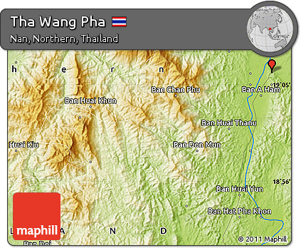 Physical Map of Tha Wang Pha