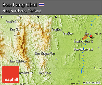 Physical Map of Ban Pang Chai