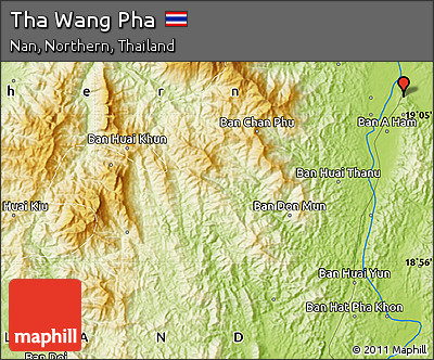 Physical Map of Tha Wang Pha
