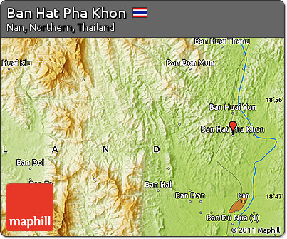 Physical Map of Ban Hat Pha Khon