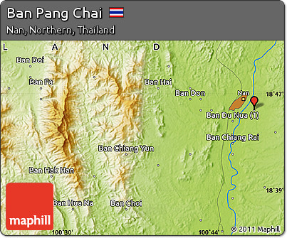 Physical Map of Ban Pang Chai