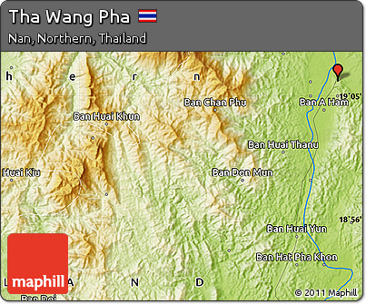 Physical Map of Tha Wang Pha