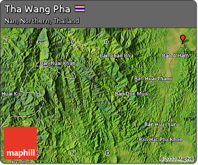Satellite Map of Tha Wang Pha