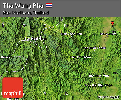Satellite Map of Tha Wang Pha
