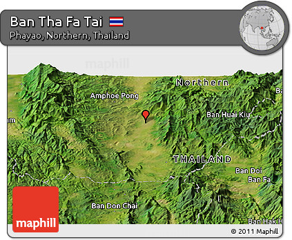 Satellite Panoramic Map of Ban Tha Fa Tai