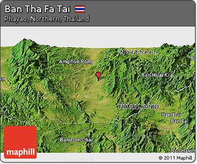 Satellite Panoramic Map of Ban Tha Fa Tai