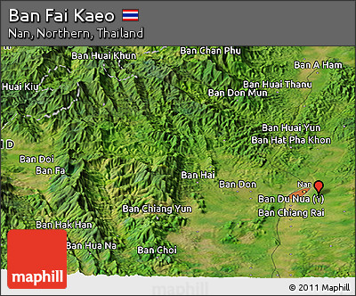 Satellite Panoramic Map of Ban Fai Kaeo