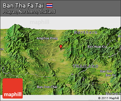 Satellite Panoramic Map of Ban Tha Fa Tai