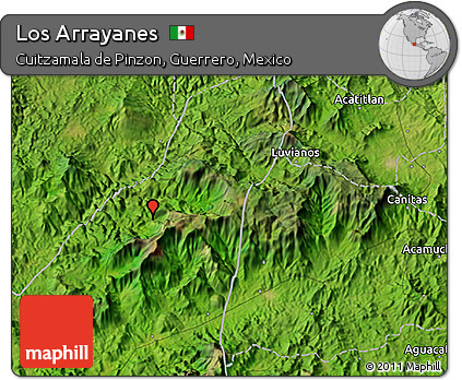 Satellite 3D Map of Los Arrayanes