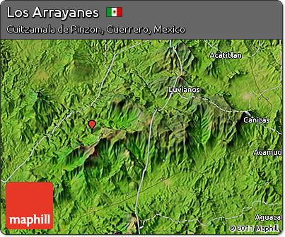 Satellite 3D Map of Los Arrayanes
