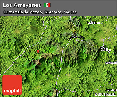 Satellite 3D Map of Los Arrayanes